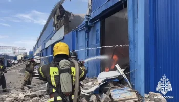 В Ставрополе произошёл крупный пожар на территории регпарка &laquo;СКИП Мастер&raquo;