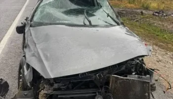​Аквапланирование привело к опрокидыванию автомобиля на федеральной автодороге в Предгорном округе