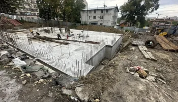 ​Продолжается реконструкция здания городской бани в городе Ставрополь