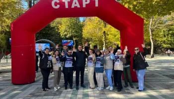 Сотрудники минздрава Ставрополья приняли участие в соревнованиях по северной ходьбе